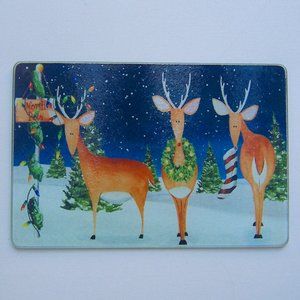 Tempered Glass Christmas Cutting and Serving Board